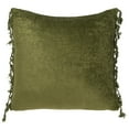 thumbnail image 3 of SAFAVIEH Dandria Solid Fringe Accent Pillow, 18" x 18", Dark Green, 3 of 3