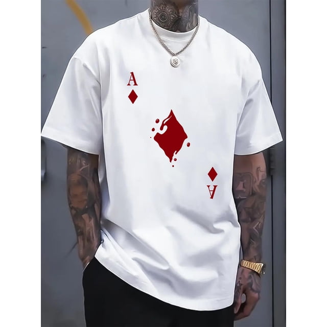 Summer Casual Short Sleeve Print Tee Shirt - T-Shirts for Men - Comfortable, Breathable, Soft, Relaxed Fit, Ideal for Outdoor Activities Tee For Adult, Men, Women, Teen, Teenager, Adolescent