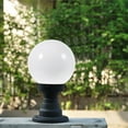 thumbnail image 5 of MLINS 4pcs White Lamp Post Globe: 95MM Round Lamp Cover Replacement Outdoor Post Lampshade Chandelier Wall Pendant Light Fixture Sconces Bulb Cover, 5 of 8