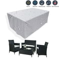 thumbnail image 1 of Cubierta de muebles de exterior de tela oxford 210D impermeable y a prueba de polvo protector solar negro plateado Sincero  Hogar, 1 of 6