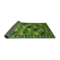 thumbnail image 2 of Ahgly Company Indoor Square Oriental Green Industrial Area Rugs, 8' Square, 2 of 4