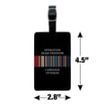 thumbnail image 5 of Marines Operation Iraqi Freedom Campaign Veteran Ribbon OIF Officially Licensed Rectangle Leather Luggage Card Suitcase Carry-On ID Tag, 5 of 8