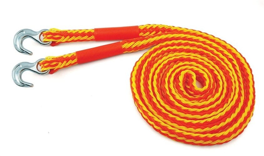 Pro Grip Tow Rope With Hooks 14ft. L, 5/8" 6000 Lb. Polypropylene, Steel Orange Yellow