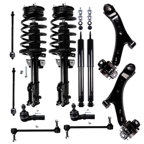 CCIYU 12 PCS Set of Suspension Strut and Coil Spring Assembly for Ford for Mustang 2005-2009 172138 349026 ES80805 EV80804 K80726 K80727 K80899