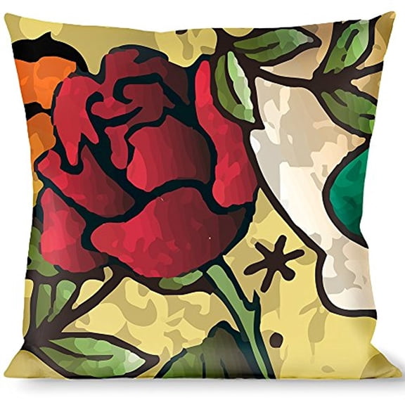 Buckle-Down Throw Pillow - Death Before Dishonor Tan