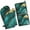Teal Gold Marble, variant on Teal Gold Marble Kitchen Oven Mitt and Pot Holder Sets 2 Pcs for Baking, Cooking and Grilling, Heat Resistant Up To 392 °F