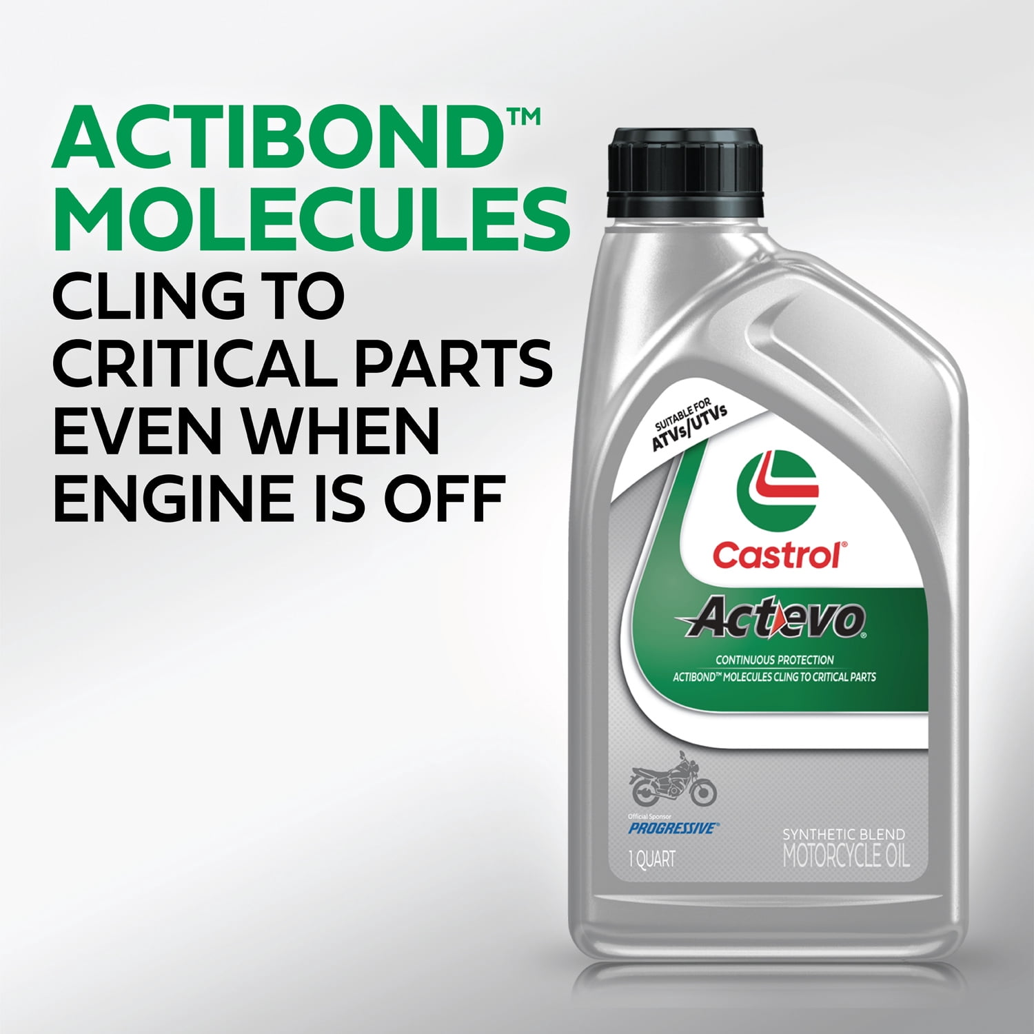 (2 pack) Castrol Actevo 4T 10W-40 Part Synthetic Motorcycle Oil, 1 Quart