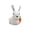 B, variant on A Straw Easter Bunny Figurine Natural Woven Rabbit Statue With Carrot For Spring Home Table Decor