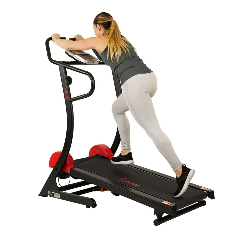 Sunny Health & Fitness Cardio Trainer Self Powered Manual Treadmill