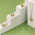thumbnail image 5 of PEORA Peridot Museum Solitaire Ring for Women 925 Sterling Silver, Genuine Gemstone, 1 Carat Marquise Shape 10x5mm, Size 9, 5 of 5