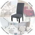 thumbnail image 5 of SearchI Dining  Chair Covers Slipcovers, Spandex Fabric  Removable Washable Short Parsons  Chair Covers  Dining ,, 5 of 7