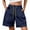 Blue, variant on ​Mid-Thigh Moisture-Wicking Running Shorts – Elastic Waist Outdoor Gym Essential​ Black