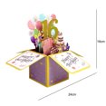 thumbnail image 3 of CSChome Blessing Card Beautiful Eye-catching 3D Design Hollow Glitter Gift Giving Three-dimensional Box Birthday Card Home Supply Greeting Card, 3 of 7