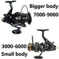 thumbnail image 2 of LINNHUE Carp Fishing Reel Spinning Reel QH3000-9000 Strong Double Drag 20kg Carretilha Pesca Sea Reel Fishing Free Spare Spool, 2 of 27