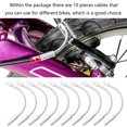 thumbnail image 4 of 10Pcs Aluminium Alloy Mountain Bike V Brake Noodle Parts Tubes Cable Detachable Replacement Professional Riding Braking Tube Pipe Part 110掳, 4 of 8