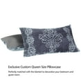 thumbnail image 4 of NC Sherpa Borrego Blanket 3 Piece, Flannel Fleece Blanket Set, King 79"x91", Grey, 4 of 6