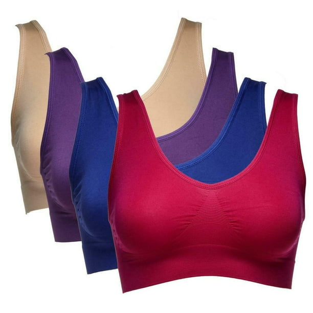 Rhonda Shear Rhonda Shear Seamless Ahh Bra 4 Pack In Darks Large 610026 2390