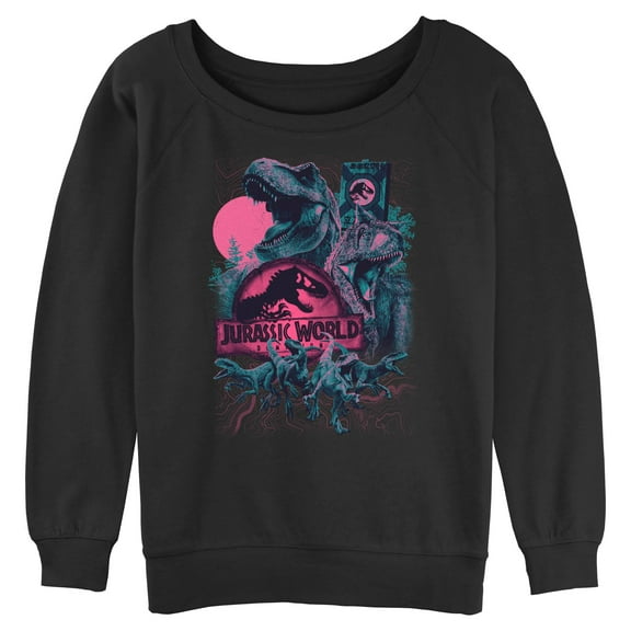 Juniors Jurassic World Artistic Dinosaur Fossil Sweatshirt