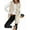 Orange, variant on Women Sleeveless Fleece Vest Jacket Winter Cloting for Women Warm Button Down Coat Apricot M