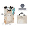 thumbnail image 2 of Yayeee Freestanding Laundry Hamper with Handle Collapsible Large Storage Basket for Clothes, Halloween Ghosts, 2 of 7