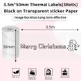 thumbnail image 2 of UTAH-Sticker Paper Clear Thermal Paper 50mm x 3.5m, Transparent Adhesive Printer Paper for T02 M02 Mini Printer,Permanent Paper for Photo Label Journal Study Texts and More, 3 Rolls, 2 of 4