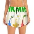 thumbnail image 4 of Lsque Pikmin Printed Women's Running Shorts with Liner Pockets,Elastic Quick Dry Workout Athletic Gym Yoga Shorts,Womens High Waist Shorts-X-Large, 4 of 9