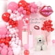 thumbnail image 2 of Kit de arco de guirnalda de globos rojos y rosados, globos rojos rosados ​​retro de macarrón y globos de labios de corazón para San Valentín, día de la madre, despedida de soltera, Baby Shower Ba, 2 of 5
