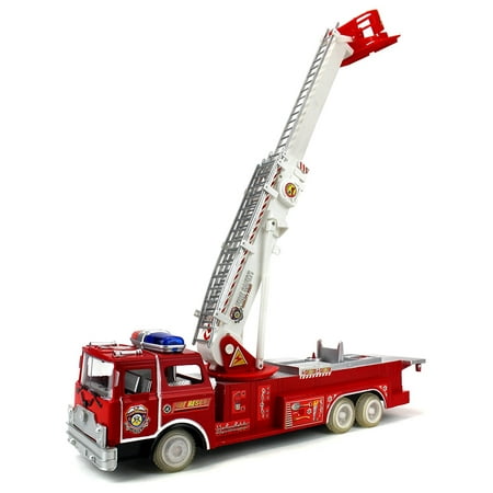 Emergency Fire Squad Remote Control RC Truck Ready To Run w/ Working Siren and Wheel Lights
