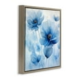 thumbnail image 4 of Stupell Industries Mystical Blue Poppies Plants & Flowers Painting Brown Floater Framed Canvas Art Print Wall Art, 18 x 18, 4 of 10