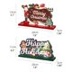 thumbnail image 2 of Wosthever Cartel de de de Feliz Navidad, muñeco de nieve, Papá Noel, cartel de mesa, cartel de alegría de Navidad para la cena de fiesta de Kits de decoración para fiestas No.1 Wosthever HA041707-01, 2 of 6