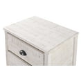 thumbnail image 6 of Camaflexi Baja Wood 2 Drawer Nightstand with Metal Pulls, Shabby White, 6 of 7