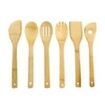 thumbnail image 1 of Tableware Wooden Cooking Utensils Set for Kitchen Six Piece Organic Large 115 Inch Spoon Fork and Turner Wood Kitchen Tools for Cooking, 1 of 8