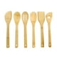 thumbnail image 1 of Juego De Utensilios De Cocina De Madera De 6 Piezas Cuchara, Tenedor Y Espátula De Madera Orgánicos Grandes De 11,5 Pulgadas Para Cocinar Juego De Utensilios De Cocina (Juego Mixto De 6), 1 of 8