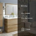thumbnail image 7 of Eviva Smiley 48" White Oak Freestanding Modern Double Sink Bathroom Vanity w/ White Integrated Top, 7 of 7