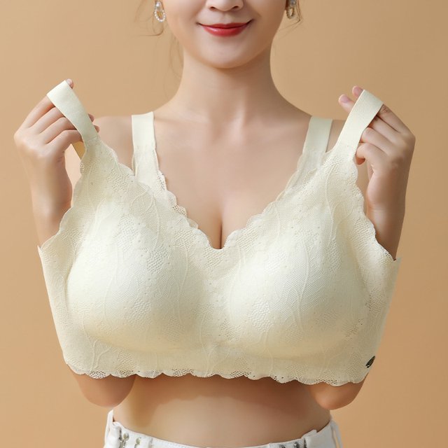 Ropa interior sin costuras de talla grande para mujeres gorditas, ultrafina, push-up, antiflacidez, pechos grandes, deportivos, escaparate