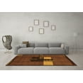thumbnail image 3 of Ahgly Company Indoor Rectangle Abstract Orange Modern Area Rugs, 7' x 9', 3 of 4