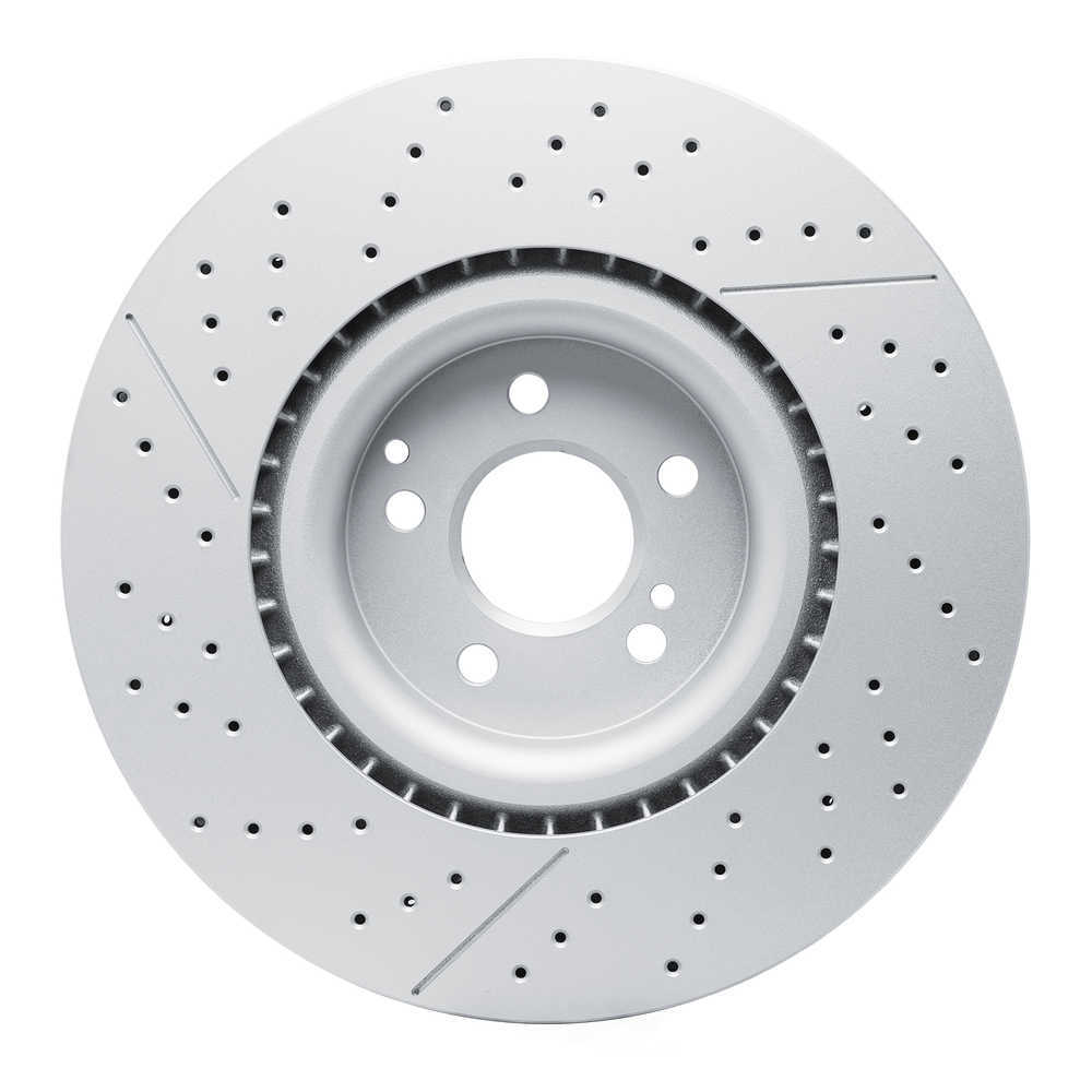 Dynamic Friction Company 634-63179 DFC Geospec Coated Rotor - Drilled And Slotted