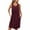 Wine, variant on ZKCCNUK Women's Nightgowns & Sleepshirts Women Print with Pockets Sleep Shirts Sleeveless Sleepwear Pleated Front Nightshirt Round Neck Nightdress S-2XL