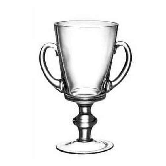 Barski Glass Trophy Cup Award with Handles, 10" Height, European Quality, Made in Europe