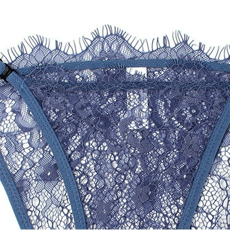 

dmqupv Seamless Underwear for Women Cotton Womens Lace Panties Thin Strap Transparent Sexy Seamless Women Bikini Underwear Underpants Blue Medium