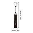 thumbnail image 5 of Handheld Electric Milk Frother & Drink Mixer, Stainless Steel Whisk Head, Wireless Portable Coffee Frother, 3-Speed Adjustable, Long-Lasting Battery, Easy Clean for Latte, Matcha, Protein Shakes, 5 of 7