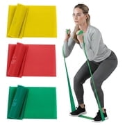 THERABAND Resistance Band Set, 5 ft, Advanced, Blue/Black, 2 Pack, Strength Training