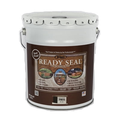 Ready Seal 545 Exterior Wood Stain, Flat, Burnt Hickory, Liquid, 5 gal