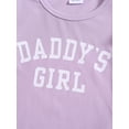 thumbnail image 6 of Bslissey Toddler Little Girls 2Pcs Summer Outfits Short Sleeve Letter Print T-shirt Tops +Elastic Waist Flare Pants 12M 18M 24M 3T 4T 5T Kids Casual Long Pants Sets, 6 of 9
