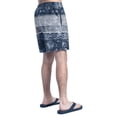 thumbnail image 2 of Men's G-III Sports by Carl Banks  Navy/Gray Cleveland Browns Horizon Volley Swim Shorts, 2 of 2