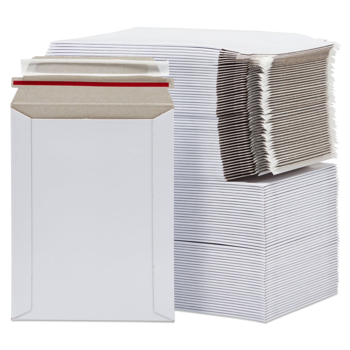 Photo Document Mailers 6 x 8 Self Seal Closure Rigid Stay Flat Mailer White