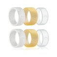 thumbnail image 1 of wonima11 6 Pack Glitter Silicone Smart Ring Cover Compatible with Oura Ring Gen 4/3, Surport Charging with Cover on, Anti-Scratch Elastic Clear Protector for Men Women S(Clear+GlitterGold+Silver), 1 of 1