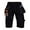BLACK, variant on Skylinewears Men’s Holster Utility Cordura Reinforced Cargo Pockets 13.5” Inseam Durable Cotton Work Shorts Black 30