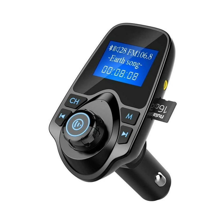 Mulanimo Bluetooth FM Transmitter for Car, FM Radio Adapter Music Player, Size: 99, Black