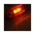 thumbnail image 3 of Dream Lighting LED Side Marker Lights,12Volts,Fits Truck Lorry Car Trailer,Oval Clearance Light,Amber & Red,12-Pack, 3 of 9